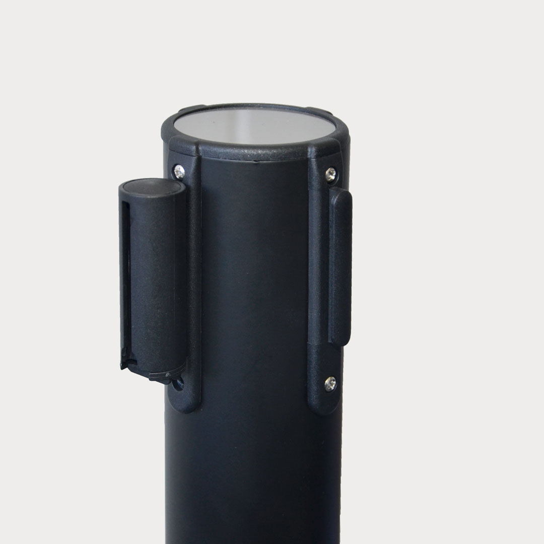 Detailansicht der Oberseite des Absperrständers