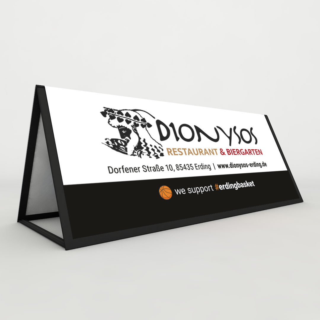 Pop Up Banner Square mit bedruckter Bespannung